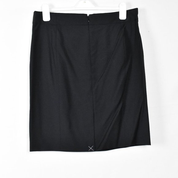 J.CREW Skirt Black lined 14 Wool - Picture 5 of 6